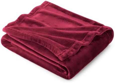 BEDSURE Kuscheldecke Flauschig Decke Fleecedecke - 130x150cm, Rot | Weich Wohndecke, Wohn- & Kuscheldecken Sofa überwurfdecke, Tagesdecke, Sofadecke, Couch Blanket, Geschenke für F