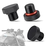 Amazicha Mirror Hole Plug 304 Stainless Steel, Rear View Mirror Plugs M10x1.25 Fit for Honda,Yamaha, Kawasaki, Suzuki,ATV and Bike (Classic)