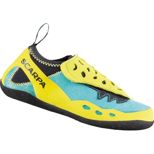 Scarpa Kinder Piki J Kletterschuhe, maledive-Yellow, 31|32