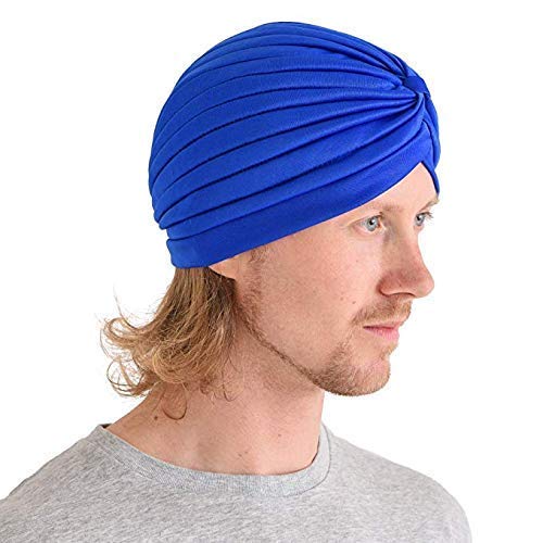 CaiuseStretchy Turban Cap Chemo Bennie Women's Polyester Turban Head Wrap Cancer Chemo Beanies Cap Headwear Cap Bonnet Hair Loss Hat