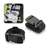 SOMUCH Car Battery Tie Down Strap, 39-Inch Adjustable Auto Battery Box Hold Down Straps, Quick-Release Buckle for Trailer Battery Box, SUVs, Boats, and Cars (2-Pack), Black, SM-1140