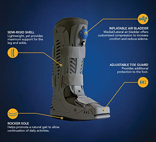 United Ortho 360 Air Walker Fracture Boot, Medium, Grey