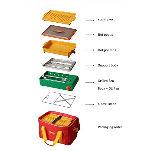 Estufa multi gas 3 en 1 con bolsa de almacenamiento miniatura 4