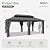 Aoxun Gazebo 20x12 Hardtop Gazebo with Double Galvanized Steel Roof, Gray