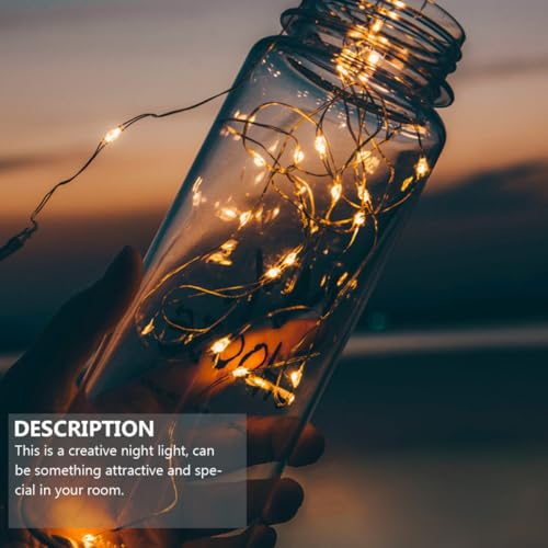 Luces decorativas solares de cuerda 5m 50 LED azul miniatura 4