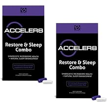إمدادات مخفضة من BEpic Acceler لمدة 8 أشهر - 60 كبسولة بيضاء و60 كبسولة أرجوانية - Sleep + Restore