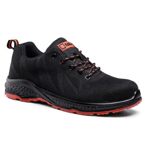 Image of Black Hammer 2292 Men's S1P SRC Lightweight Steel Trainers, 7 UK | Canvas upper, steel midsole, breathable design, foam cushioned insole, anti-static heel, oil & slip-resistant.