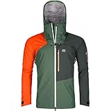 ORTOVOX Mens 3L Ortler Shell Jacket, Green Forest, XL