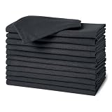 Amazon Basics Reusable Stain and Wrinkle Resistant Cloth Napkins, 17 x 17 inches...