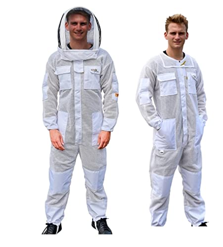 Oz Armour Beekeeping Suit Ventilated Ultra Cool Three Plus Layers Mesh With Two Hoods. #TOP4