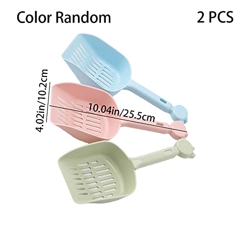 wiiAiloo 2 Pás para animais de estimação, pás de areia para gatos de plástico forte para animais de