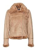 Angenehm und wärmt VERO MODA Damen VMPEGGY Faux Suede Jacket BOOS Jacke, Tigers Eye, S