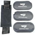 Hot & Cold Reusable Gel Packs (3 Packs + Adjustable Strap) Flexible Soft Compress - Ice & Heat Therapy for Injuries, Back, Shoulder, Hip, Knee, Joint Pain, Swelling, Bruises, Post Surgery - Sport Temp