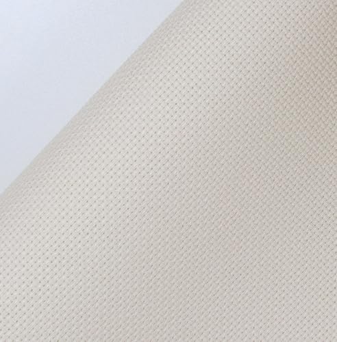 Image of KCS 16CT Counted Cotton Cross Stitch Aida Cloth Fabric (59 inch x 1 Yard,Ecru)