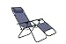 Sunjoy Blue Modern Zero Gravity Chair - Adult, Patio Garden, Sunbathing, Foldable, Mesh Back, Adjustable Headrest/Lumbar Support