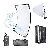 Power of Falcon Eyes RX-18TDX II rollable led portrait light is 100W ,color temperature is from 3000K-5600K.