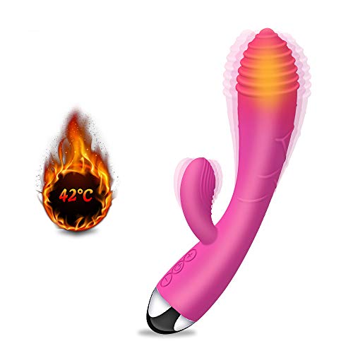 Masajeador para Mujer, con Función de Calefacción y 10 Modos, Masajeadpr de Dos Motores para Relajar el Cuerpo,