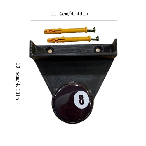 szseynmy Pool/Snooker Table Chalk And Triangle Wall Holder Snooker/Pool Cue Chalk And Triangle Organizer Billiards Chalk Storage Rack gift for Billiard Enthusiast (3D printing) - Image 8
