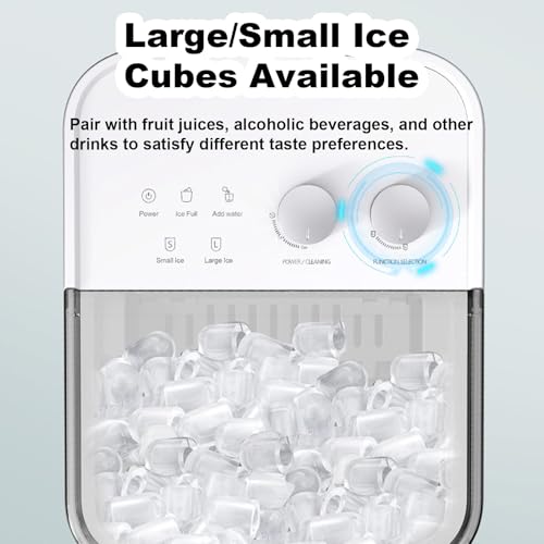 Fabricadora de hielo portátil para encimera miniatura 3