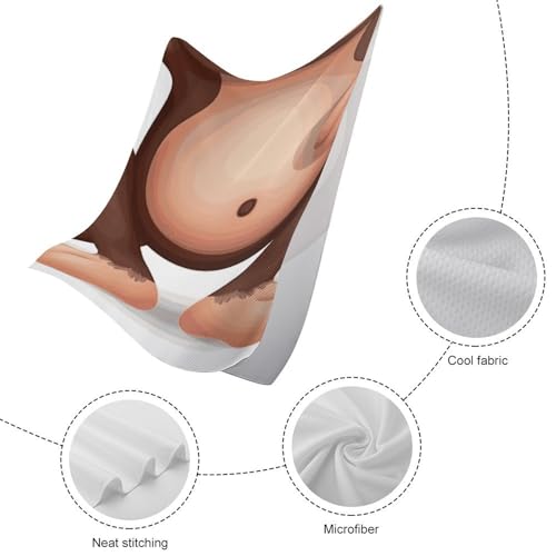 Serviette séchage rapide douce en microfibre motif singe pour sport