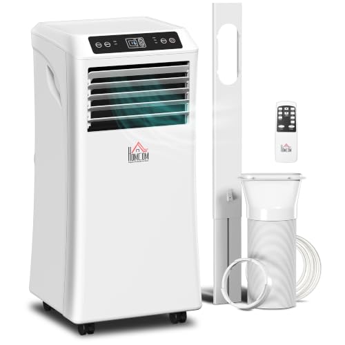 HOMCOM 8000 BTU Portable Air Conditioner for Rooms Up to 344 Sq. Ft. White