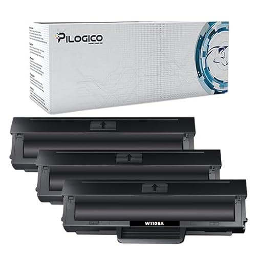 Pilogico 3 Toner 106A compatibili W1106A per Stampanti HP Laser