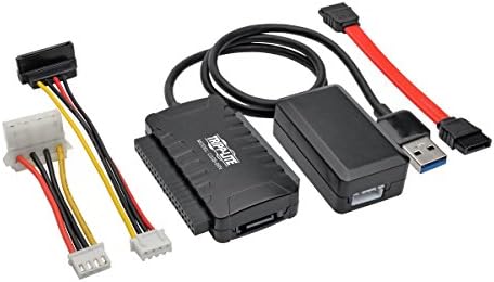 Tripp Lite USB 3.0 SuperSpeed to SATA / IDE Adapter w/ Built-in USB Cable 2.5in / 3.5in / 5.25in Hard Drives (U338-06N)