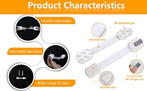 Vmaisi STRAP-2W 6 Pack Vmaisi Multi-Use Adhesive Straps Locks thumb #7