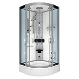 AcquaVapore Duschkabine Komplettdusche Fertigdusche Dusche D46-50T1 90x90 cm ohne 2K Scheiben Versiegelung