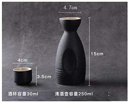 Sake Set Sake de Cerámica Tazas de Sake Juego de Sake Juego de ollas de Sake japonés Decanter Sake Cup Usado para Fiestas en casa y Grandes Regalos para cumpleaños Año Nuevo Navidad 1 Olla de Sake