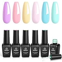 Beetles Jelly Vernis Semi Permanent, 6 Couleurs Voile Du Ciel