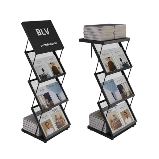 BLV faltbarer prospektständer, zeitungsständer für Ausstellung und Messe, Büro-zeitschriftenhalter