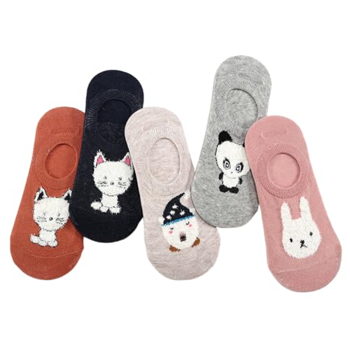 Image of Violet Mist Women's No Show Socks - Low Cut, Invisible, Non Slip Footies - Flat Boat Socks