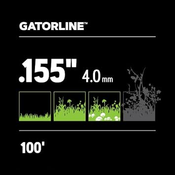 Oregon Platinum Gatorline 155 Trimmer Line Heavy Duty, .155 x 100-Foot