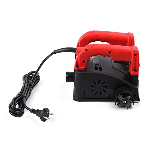 CDZHLTG Betonfräse 1200W Walzenfräse Sanierungsfräse Putzfräse Elektrischer Wandhobel Profi Betonschleifer Betonfräse Sanierungsfräse Schleifer Putzfräse Renovierungsfräse Mauerfräse 4000 U/min 1-4 mm