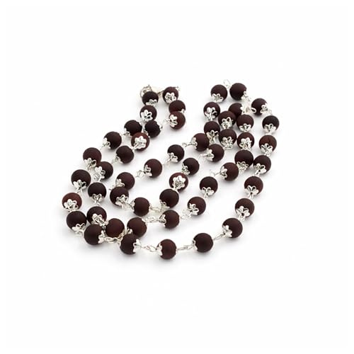 Image of Karungali Malai Silver Plated Original 6mm | Certified Ebony Beads Mala 54 Beads Goverment Lab Test Certification Mala with German Silver Cap | Authentic Karungali Malai for Spiritual Protection - 1 Piece