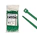 Kable Kontrol Green Zip Ties 8 Inch 100 Pcs, 50 Lbs Tensile Strength, Self-locking Nylon Colored Cable Ties Wire Wraps for Indoor or Outdoor Use