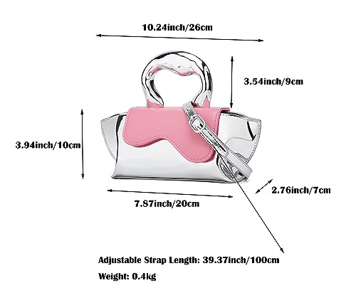 Image of Small Silver Bag Crossbody Bags Satchels Y2K Evening Bags Handbag for Women Hobo Bags Shoulder Bags Tote Bag for Women 2026