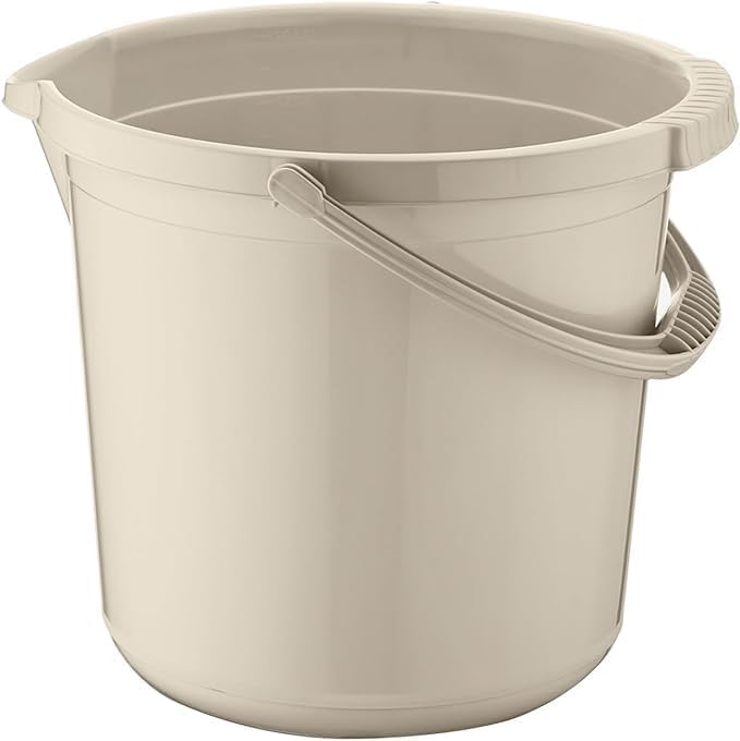 Best House 10 Litres Cleaning Bucket Multipurpose Water Storage Plastic Bucket with Handle for Garden, Cleaning, Kitchen (Pack of 2) (RANDOM COLOUR SEND)