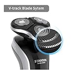 Electric Razor for Men, RUEOO 3D Rechargeable Men's Electric Shaver Beard Trimmer with 3 Gears Wet&Dry, Gift for Men