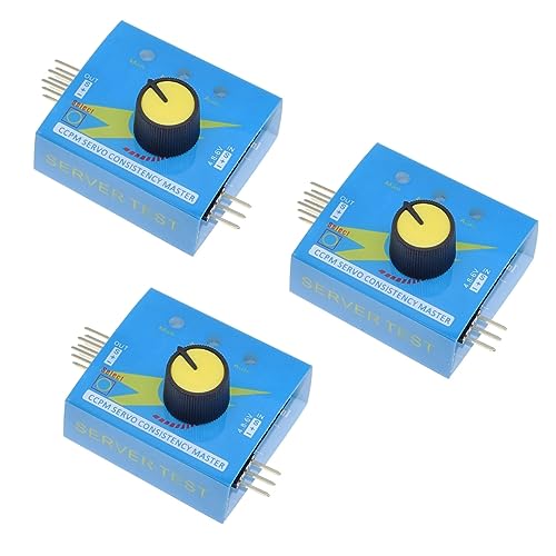 Image of Simple rudder tester, rudder tester, aircraft model motor testing, electrical adjustment tester, three level indicator lights, 3PCS