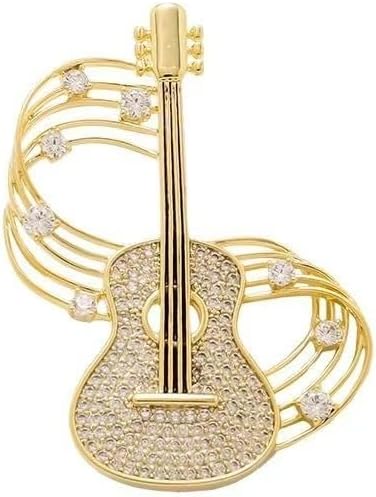 Delicate Music Note Brooch Lapel Pin for Women Rhinestone Crystal G Clef Musical Pins Scarf Jackets Dress Suit Brides Corsage Brooche Musician Bouquet Wedding Jewelry Gifts image 3