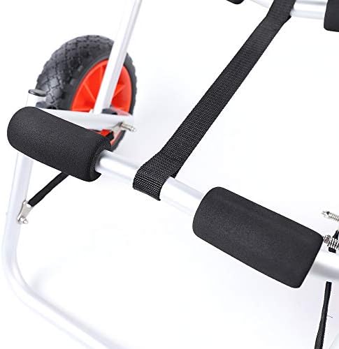 ROMYIX 150 LBS Kayak Trolley,Aluminium Alloy Kayak Canoe Wheel Dolly Boat Carrier Trolley Cart Transport