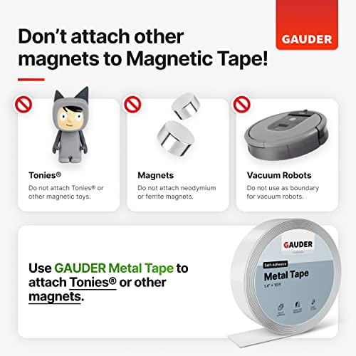 Gauder Strong Magnetic Tape Self Adhesive (3.3 Feet Long X 1.2 Inch Wide) | Magnetic Strips With Adhesive Backing | Magnet Roll #TOP6