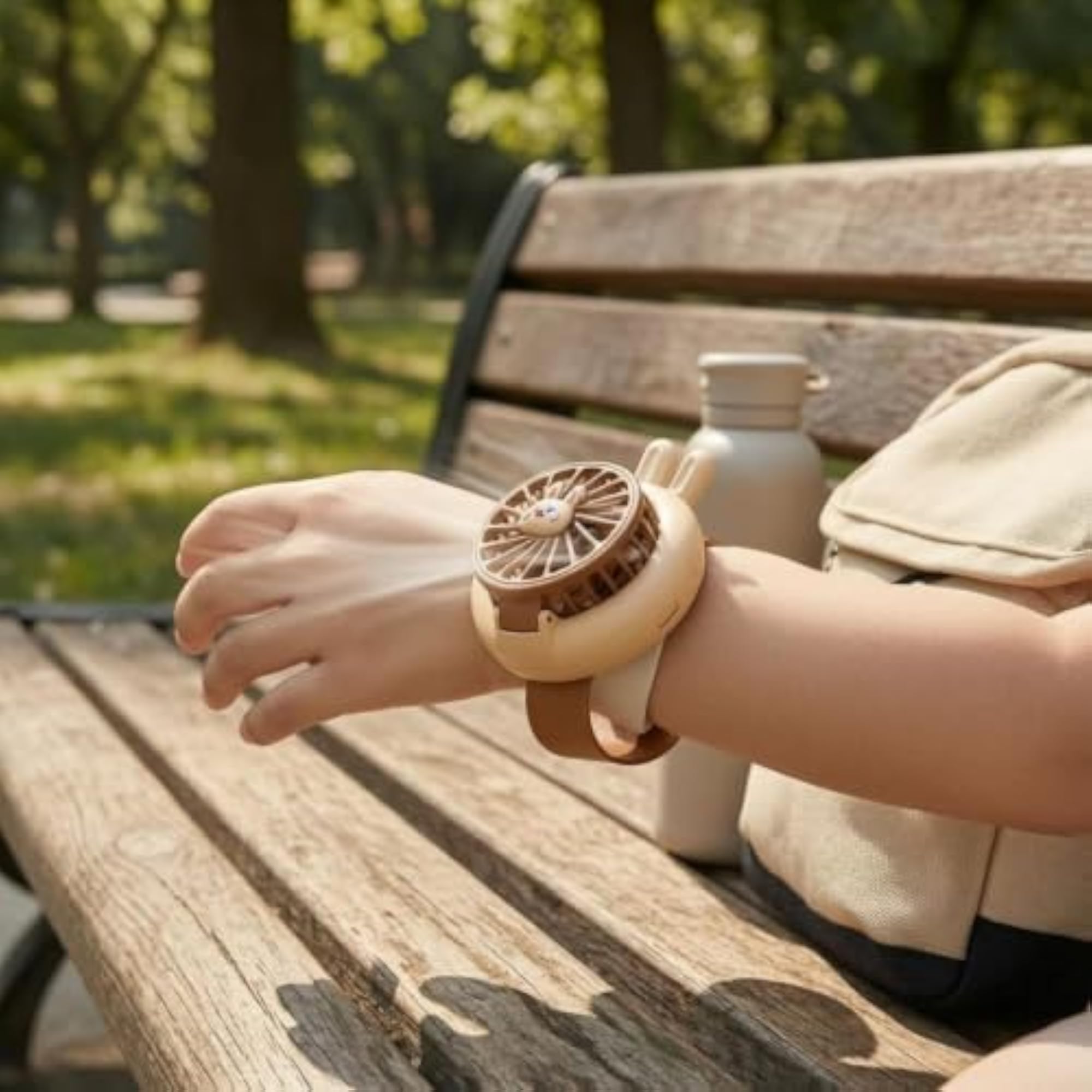 Three-Speed USB Rechargeable Wrist Fan, Personal Cooling Device