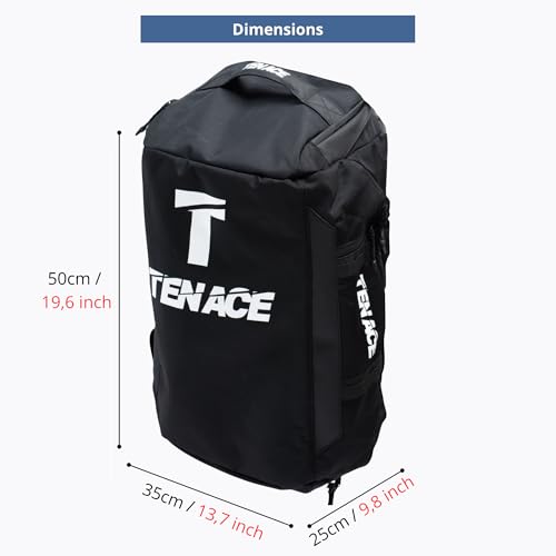 Tenace Großer Rucksack mit Jiu Jitsu, MMA Sporttasche Grappling, Boxen, Muay Thai, groß und langlebig für Kampfsportarten