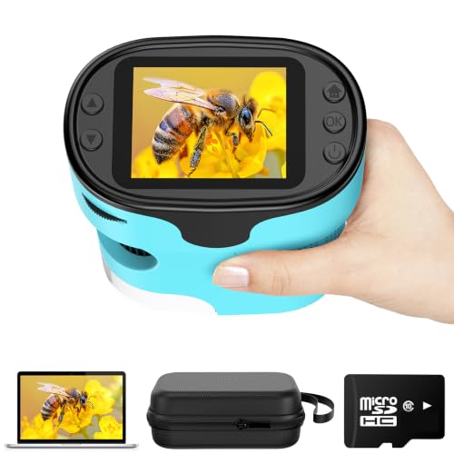 Kids Digital Handheld Microscope with Screen: Science Toy Gifts, Ages 4-12