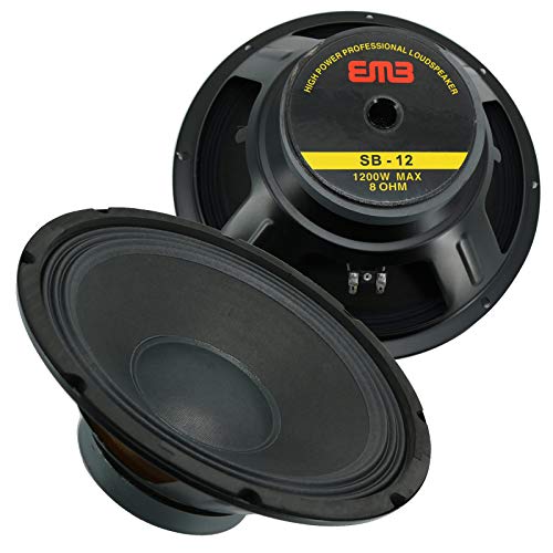 Emb Professional 12" 1200W Sb-12 Replacement Speaker For Jbl, Peavey, Cerwin Vega, Gemini, Emb, Bmb, Pyle-Pro, Mr.dj & Many Brands! Protects The Woofer And Speaker In Open Installations. #TOP12