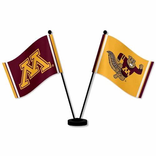 WinCraft Minnesota Gophers Desk and Table Top Flags