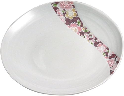 RAO3Z Ranchant Multi Dish, Multi, Φ5.1 x 0.6 inches (13 x 1.5 cm), Dyed Nishikusa Flowers, Arita Ware